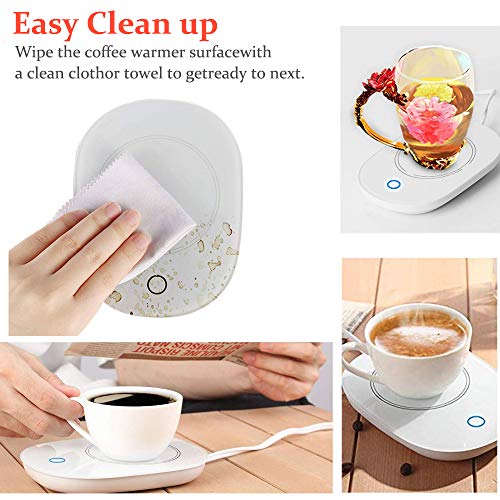 YEVIOR Coffee Cup Warmer for Desk with Touch Screen Switch,Coffee Mug Warmer for Office Home Use,Cup Warmer Plate for Coffee, Milk, Tea, Water