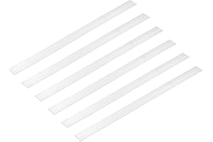 MECCANIXITY 6 Pcs Square Aluminum Flat Bar, 1/16" (1.5mm) Thick x 51/64" (20mm) Width x 12" (305mm) Long 6061 Aluminum Flat Plate Solid New Mill Stock Silver for Industrial Building