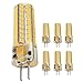 Ukey U GY6.35 LED Bulbs 5W Bi-pin Base AC/DC 12V 2700K Warm White Dimmable, G6.35/GY6.35 Base JC Type LED Halogen Incandescent 50W Replacement Bulb 6Pack (5)