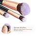 BESTOPE PRO Premium Synthetic Foundation Blending Face Powder Blush Concealers Eye Shadows Make Up Brushes Kit (Pink)