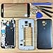 Black For S5 G900A Full Housing Case Cover + Screen Glass Lens + Frame + Battery Door Cover + Buttons + Tools for Samsung Galaxy S5 AT＆T G900A i9600