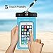 DBPOWER Universal Waterproof Case with Armband and Compass Colorful Underwater Dry Bag for iPhone 6/6s/6plus/6splus, Samsung, Sony up to 6