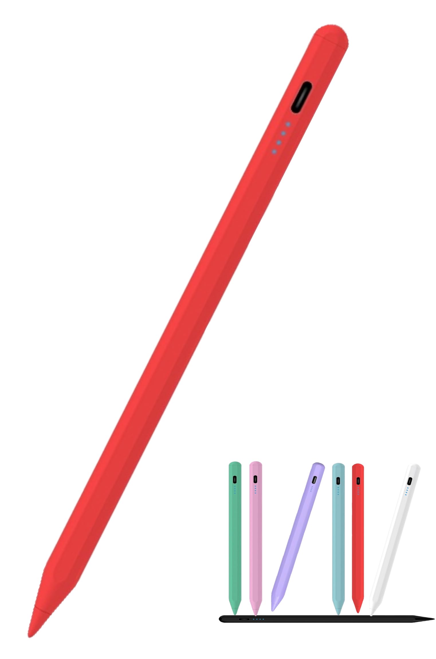 Stylus Pen Compatible with All AMZ Fire Tablet Versions (Fire Max 11/HD 10/HD 10 Plus/HD 8/HD 8 Plus/Fire 7/iPad/iPhone/Samsung/Lenovo/Pixel All Touch Devices) | No App Needed for Instant Use (Red)