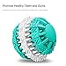 Tough Chew Ball for Dogs, ATESSON Rotatable Tooth Cleaning Toy Non-Toxic Rubber Bite Resistant, 3