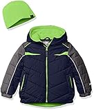 Hawke & Co. Boys' Puffer Coat with Contrast Pieced Insert
