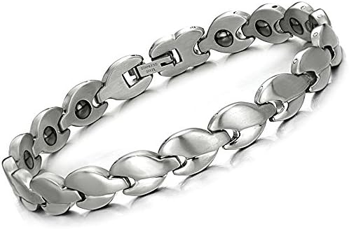 Brand New Lady's Titanium Stainless Steel Magnetic Bracelet Anti-fatigue Anti-radiation in a Gift Box