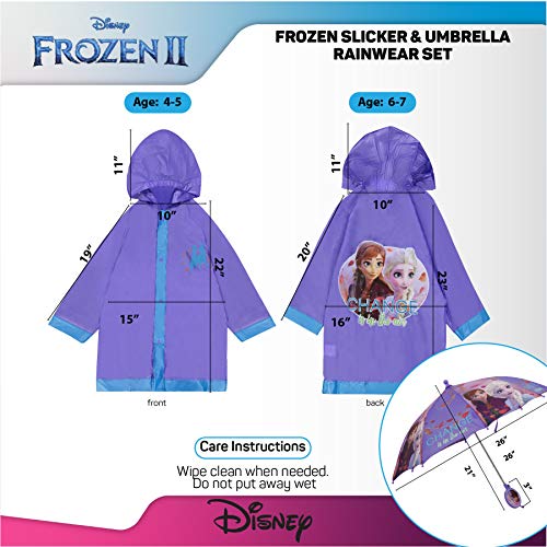 4 Disney+Frozen+Rainwear+Slicker+Umbrella
