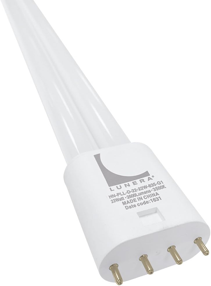 Lunera PLL LED Dimmable Light Bulb, 22 Inches, 22W, 2600 Lumen, 2700K CCT, Plug-and-Play 4-Pin 2G11 PL-L (CFL Long) Lamp Replacement