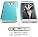 E LV Case for Galaxy S6 Edge case (Shock Proof Defender) Slim Cover Protection for Samsung Galaxy S6 Edge - [Turquoise/Grey]