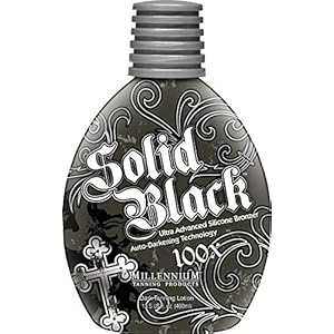 Millenium Tanning New Solid Black Bronzer Tanning Bed Lotion, 100x,13.5...