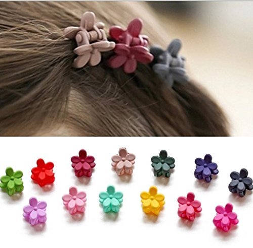 IFfree Bangs Mini Hair Claw Clip Hair Pin For Little Girls Random Assorted Colored, 30 Piece