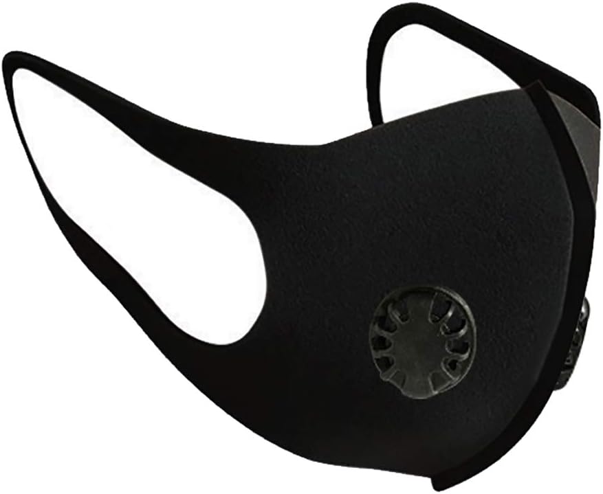 strylin Protective N95 Dust Mask, Adjustable PM2.5 Air Filter Mask, Double Breathing Valve Mask, Washable Mouth Cover Mask, Dustproof Safety Mask Respirator with 2 Breath Valve for Smoke Gas Allergy