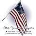 Flag Pole - 6 Foot Silver Brushed Aluminum No Tangle Spinning Flag Pole Built Tough and Beautiful to Fly Grommeted or Sleeve Flags Proudly in Residential House or Commercial Settings