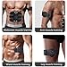 TENGWAN ABS Stimulator, Abdominal Toning Belt, Muscle Toner, Portable Muscle Trainer,Body Muscle Fitness Trainer 6 Modes & 10 Levels Simple Operation for Abdomen/Arm/Leg Training Men and Women