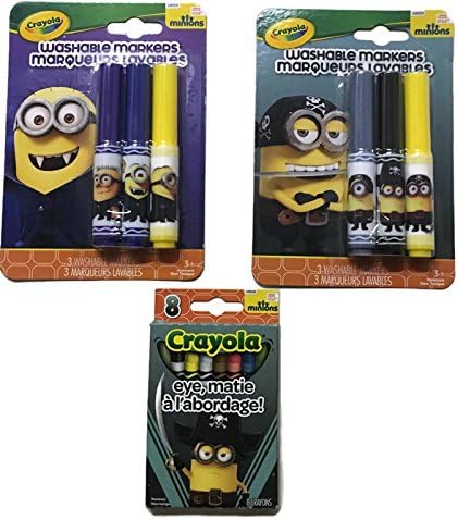 Crayola Minions Washable Markers &amp; Crayons 3 pack