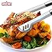 GRILLART Grill Utensil BBQ Tools Set Reinforced Tongs 3-Piece Heavy Duty Stainless-Steel Barbecue Grilling Accessories, Metal Spatula, Tongs, Fork -Bonus Insulated Gloves (Orange)