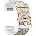 SKYLET for Fitbit Charge 2 Bands, Silicone Replacement Bands for Fitbit Charge 2 Accessory Wristbands (No Tracker)[Owl, Small]