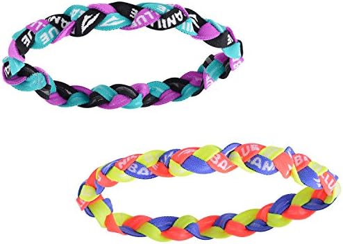 2 Pack Active Sports Headband- Multi Color Non Slip Silicone Braided Headband- Great for Running, Yoga, Soccer, Tennis, Basketball, Workout- One Size Fits All