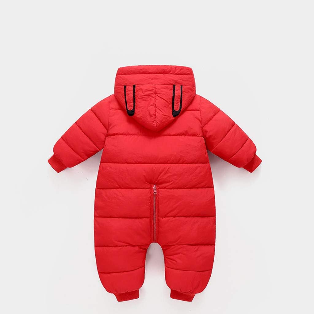 YWLINK 0-24 Meses Bebé Ropa Abrigada Mono De AlgodóN con Capucha Mameluco  Grueso Chaqueta De Plumas Calidez Al Aire Libre A Prueba De Viento Abrigo  Suave Y Confortable Ropa para Bebé Ropa