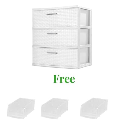 Amazon Com Fortunershop Durable Drawer Storage Weave Plastic