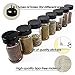 Elohome Spice Jar Set of 8 Empty Bottles with Shaker Lids and Labels - 6 Oz Seasoning Containers - Storing Seasoning and Spice…
