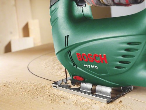Bosch Home and Garden Stichsäge PST 650 (500 Watt, Schnitttiefe in Stahl/Holz 4mm/65mm, im Koffer) Grün – Bild 4