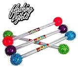 JA-RU Baton Soft with Lights (1 Baton Assorted Color) Cheerleader Dance Twirling Flashing Colors Lights Baton Marching Bands Sport Games and Parades| Item #2007-1sl