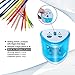 MROCO Pencil Sharpener Battery Operated Electric Pencil Sharpener Colored Pencils Sharpener automatic pencil cutter for kids, adults, artists, or sharpeners for pencils, office pencil sharpener (Blue)