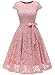 MUADRESS Women Short Lace Bridesmaid Dresses with Cap-Sleeve Formal Party Dresses
