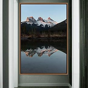 signwin Framed Canvas Wall Art Mountain Lake View...