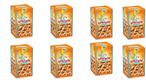 La Perruche Brauner natürlicher Würfel Rohrzucker 8 x 750 Gramm