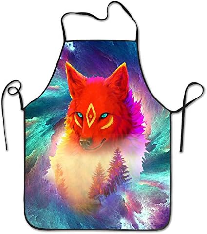 Watercolor Fox And Tree Chef Kitchen Cooking And Baking Aprons Bib Aprons