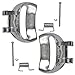 TRUBUILT1 AUTOMOTIVE Interior Door Handle Set, Front/Rear Left & Right - Compatible with 2006-2011 Chevrolet HHR - All Chrome, with Pins and Spring - OEM 19299614, 25812186, 19299613, 25812196