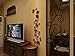 3D Rattan Flower Wall Murals for Living Room Bedroom Sofa Backdrop Tv Background, Originality Stickers Gift, Wall Decal Sticker (35(H) x 11(W) inches)