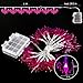 GIGALUMI Halloween String Lights, 15ft 40 Purple Bats Lights Halloween Decoration Lights with 8 Modes, Battery Powered
