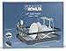 KOHLER Large Collapsible & Storable Dish Drying Rack with Wine Glass Holder and Collapsible Utensil Band. Even Made to Hold Pots and Pans, Charcoal