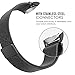 Gear S2 Watch Band, MoKo Milanese Loop Stainless Steel Mesh Bracelet Smart Watch Strap + Connector for Samsung Gear S2 SM-R720 & SM-R730 Smart Watch (NOT FIT Gear S2 SM-R735), BLACK