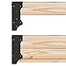 Panacea 89584 Raised Garden Bed Corner Brackets Plant-Container-Accessories, Black