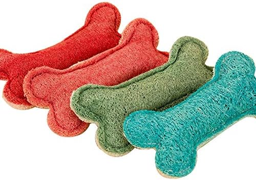 楽天カード分割 Sheenreal 噛むおもちゃ 歯磨き清潔 へちま玩具 犬おもちゃ ぬいぐるみ 運動不足 ストレス解消 丈夫 耐久性 犬 猫 骨型 色ランダム 2個セット 人気商品は