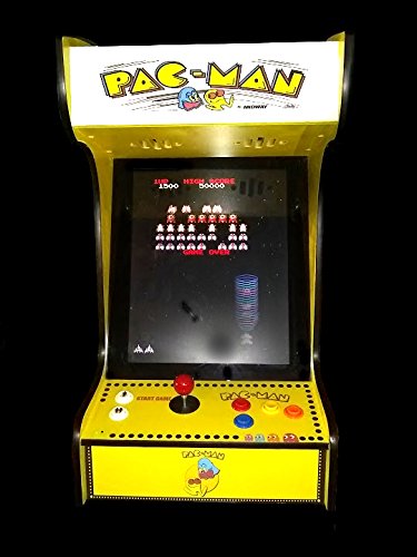 Retro Arcade Machine with 60 Games -Tabletop/Bartop - All The Classics - Perfect for Man Caves, Bars and Game Rooms! (Yellow)