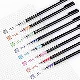 Japanese Style Gel Ink Pen 0.5mm Colorful Fine Ballpoint Maker Pen for Office School Stationery Supply,Pack of 8, Assorted Colors