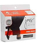Just My Size Women`s Reinforced Toe Knee High