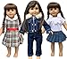 In-style American Girl Doll Clothes Accessories fits Our Generation dolls, Journey Girls and 18-inch dolls