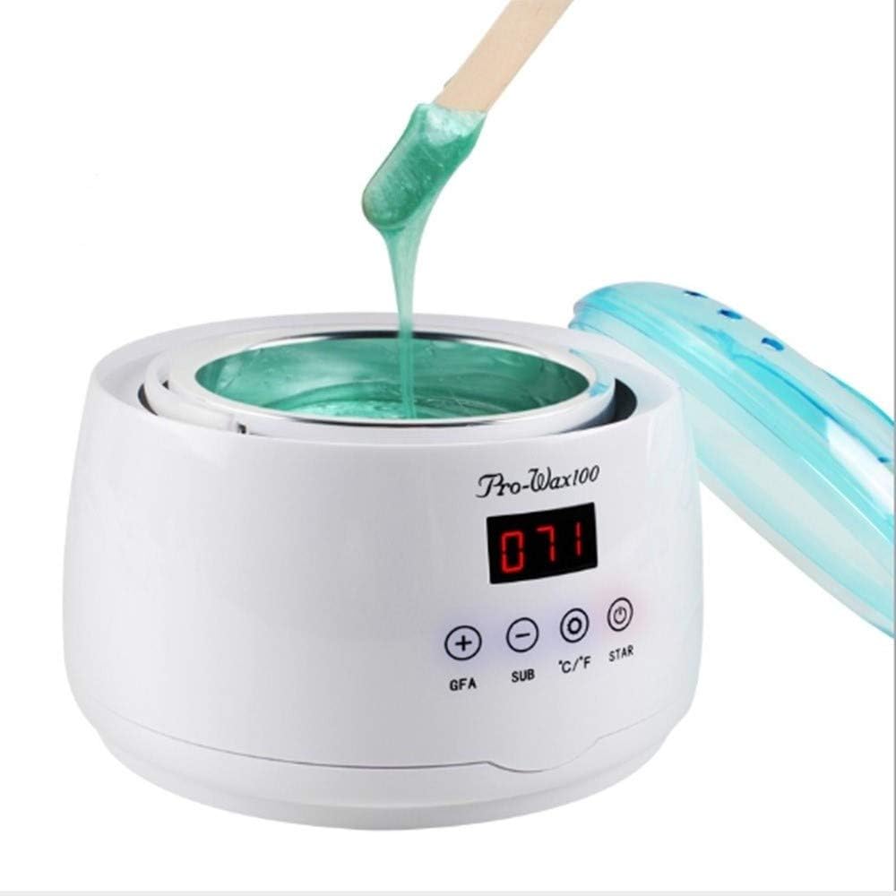 Paraffin Wax Heater Household Wax Hair Removal Painless Skin Care LED Temperature Display Adjustable Temperature for All Types of Wax Unisex