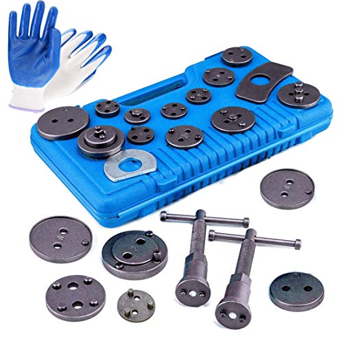 Vinkki 24pcs Brake Caliper Wind Back Tool Heavy Duty Disc Brake Piston Caliper Compressor Tool kit Fits Most American, European, Japanese Models