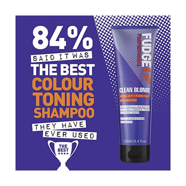Fudge-Professional-Purple-Toning-Shampoo-Original-Clean-Blonde-Shampoo-For-Blonde-Hair-250-ml Fudge Professional Purple Toning Shampoo, Original Clean Blonde Shampoo, For Blonde Hair, 250 ml