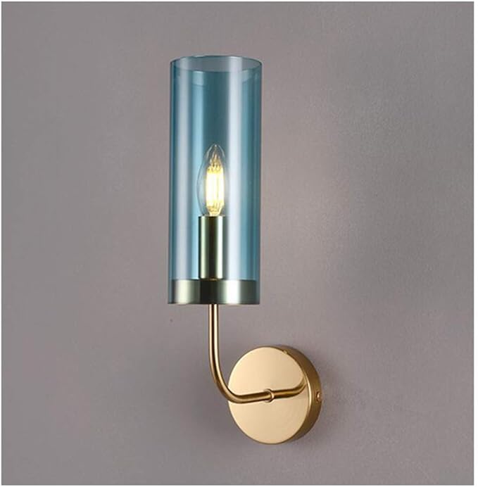 Ybzx Wandleuchte im postmodernen Stil, Wandkunst aus Eisen und Glas