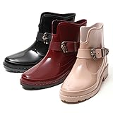 acrossa - Womens Short Ankle Rubber Rain Boots