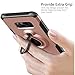 SmartLegend Galaxy S8 Plus Case with Metal Ring Holder Kickstand, Dual Layer Shockproof Heavy Duty Protection Defender Armor Case [Magnetic Car Mount Compatible] for Samsung Galaxy S8 Plus- Rose Gold