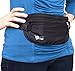 Passport Holder Hidden Waist Belt For Travel Accessories - RFID Blocking (Black)